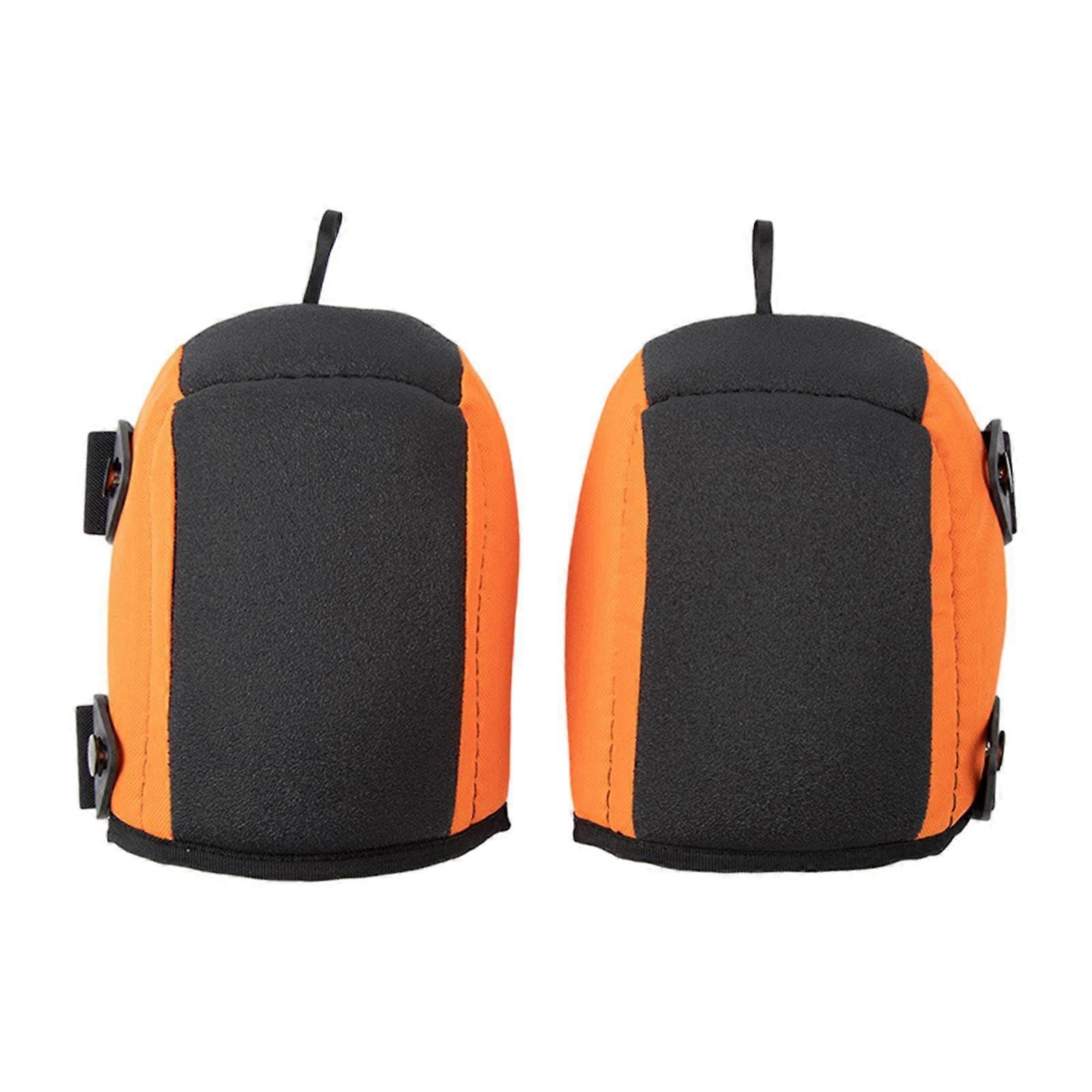 Comfortable DIY Knee Pads - Customisable Orange Foam Padding for Gardening, Home Improvement, and Crafts