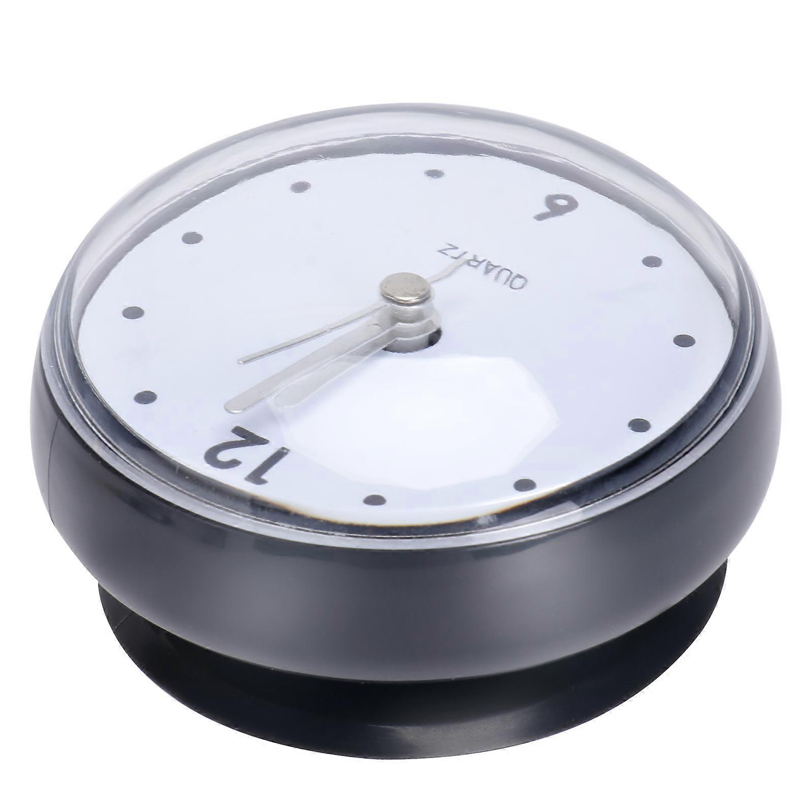 Fog Hanging Clock Silent Kitchen Bathroom Timer with Suction Cup Practical Wall Clock for Home Office Use Grey