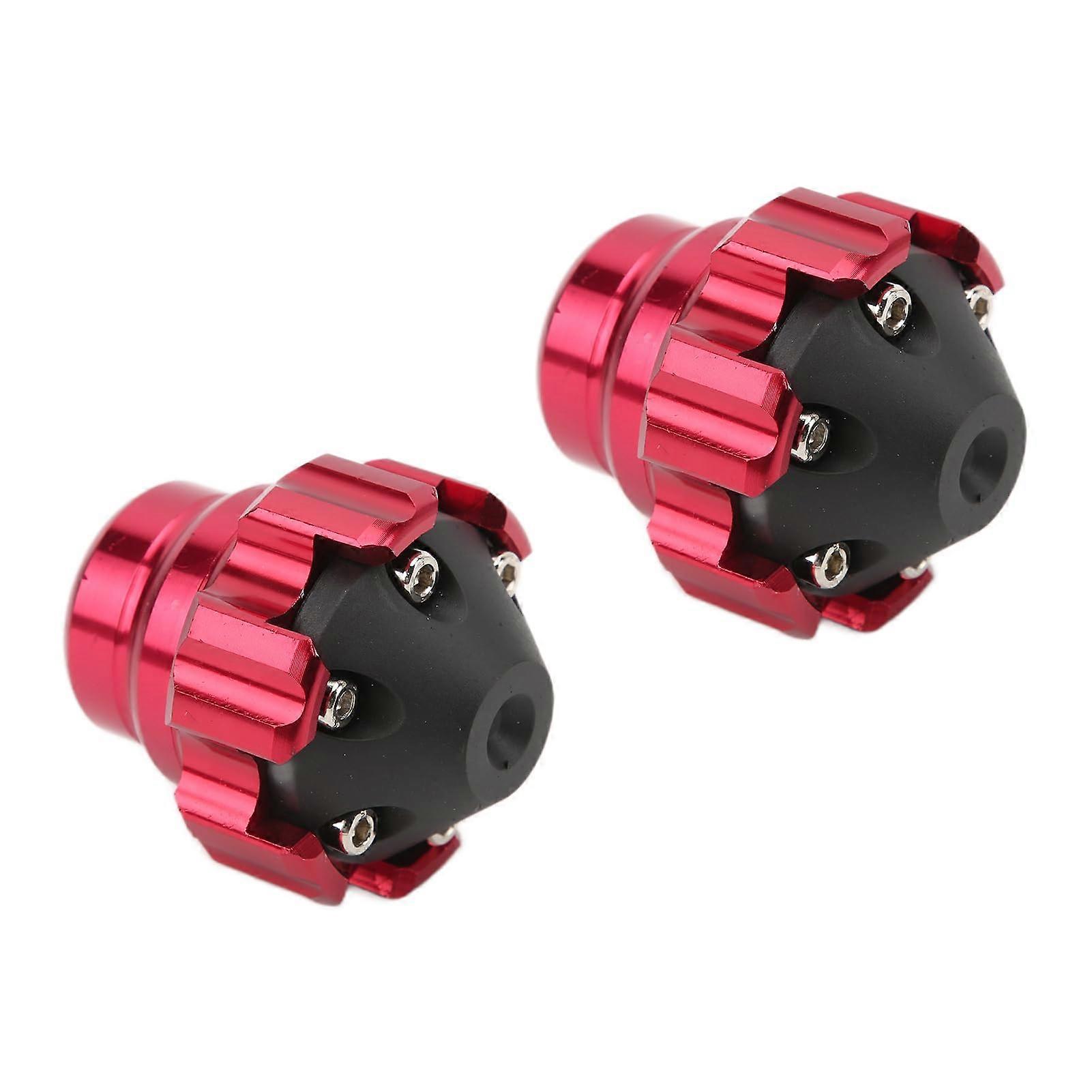 2 Piece Fork Frame Slider Wheel Axle Protector CNC Aluminium Alloy Wheel Crash Pad Wheel Crash Slider Universal for Motorcycle