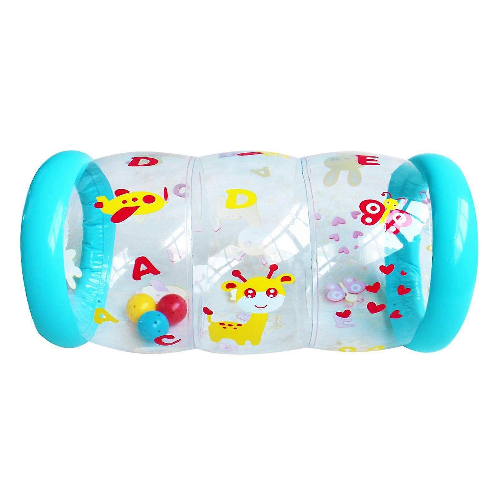 Crawling Roller Inflatable Baby Toy with Bell Ball for Crawling, Standing, and First Walking Exercises, 70cm Size