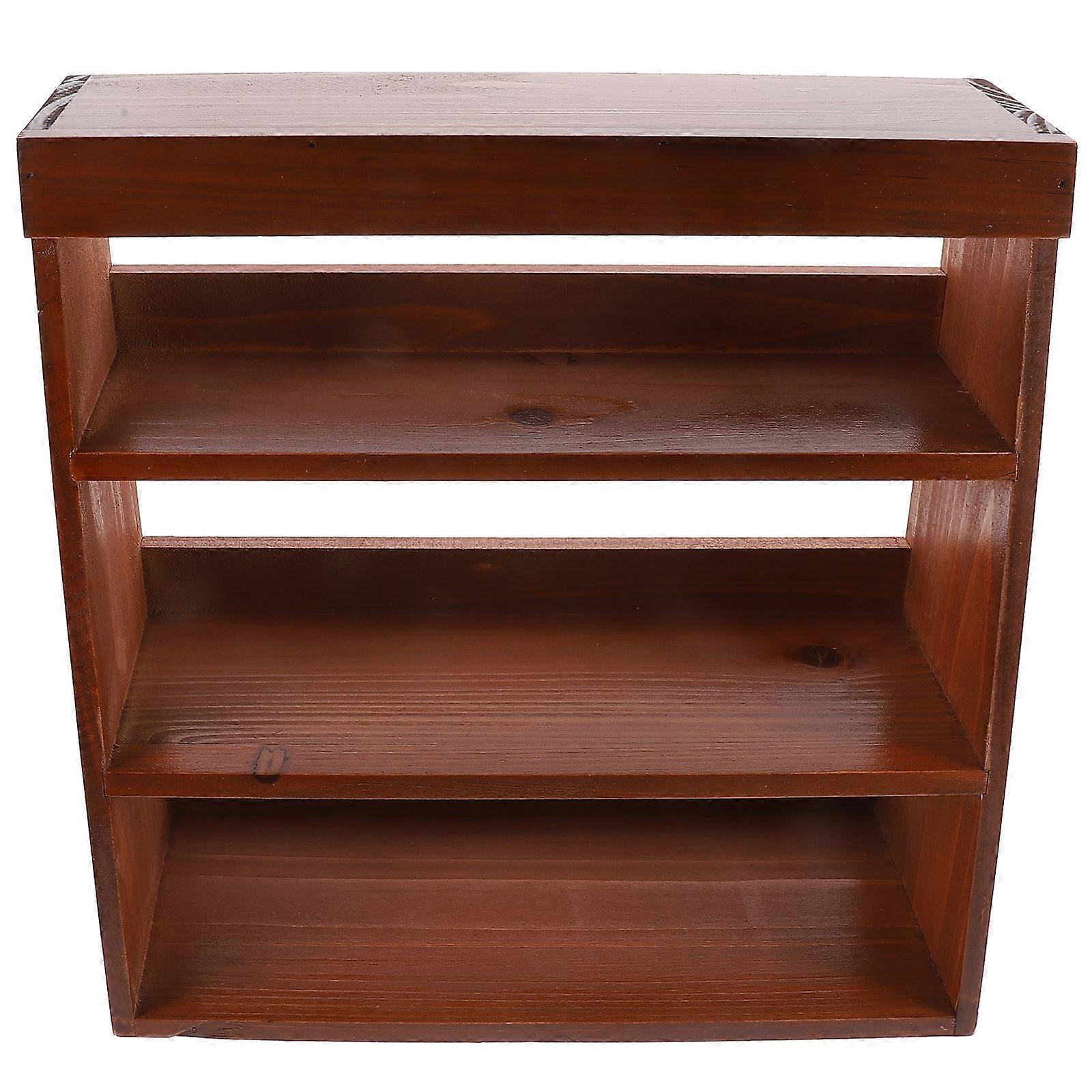 Multi-layer Storage Rack 3-tiered Organizer Stand For Collectibles Desk Organization 12.58X12.58X4.72IN 1Pack