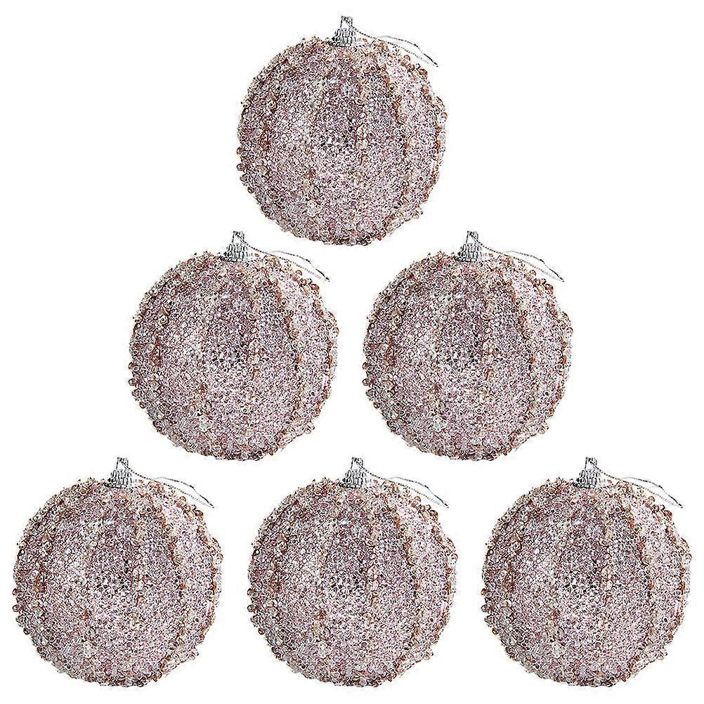 Here's a refined and engaging product description for your **6pcs Christmas Ball Ornaments Colorful Glitter Hanging Baubles**:
π **6pcs Colorful