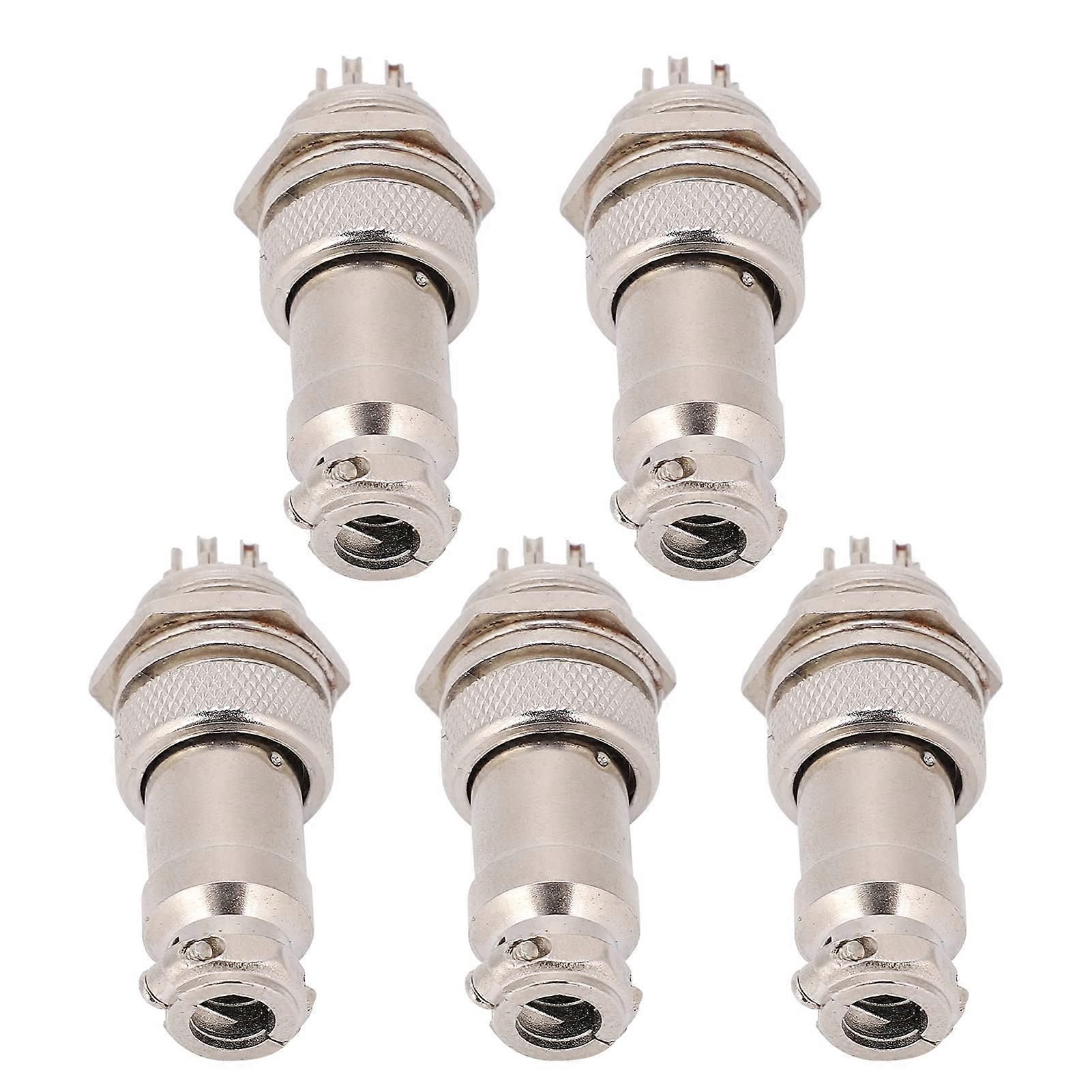 Aviation Plug Connector GX16 16mm 450V Copper Silver Pins 8 Pin for CNC Machine Data Acquisition