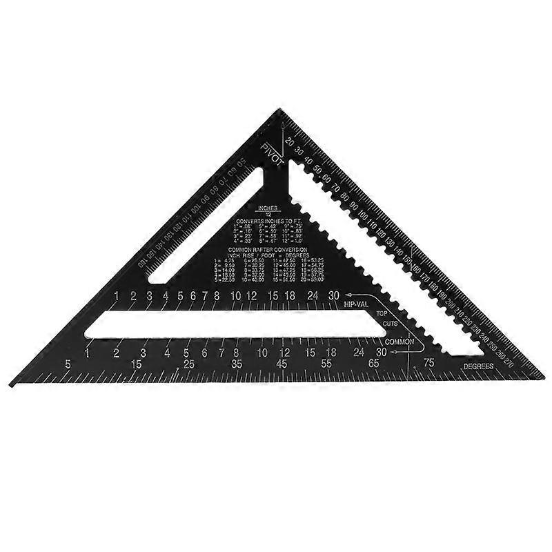 12 Inch Metric Triangle Ruler Protractor Speed Square Wood Protractor Gauge High Precision Measuring Tool