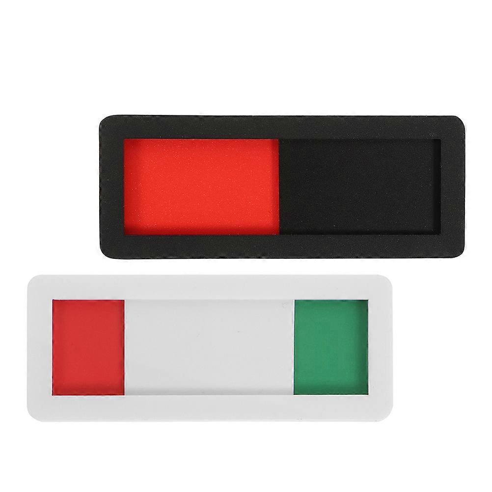 2pcs Sliding Door Indicator Sign for Office Busy Occupied Status Privacy Acrylic Conference Room Door Sign