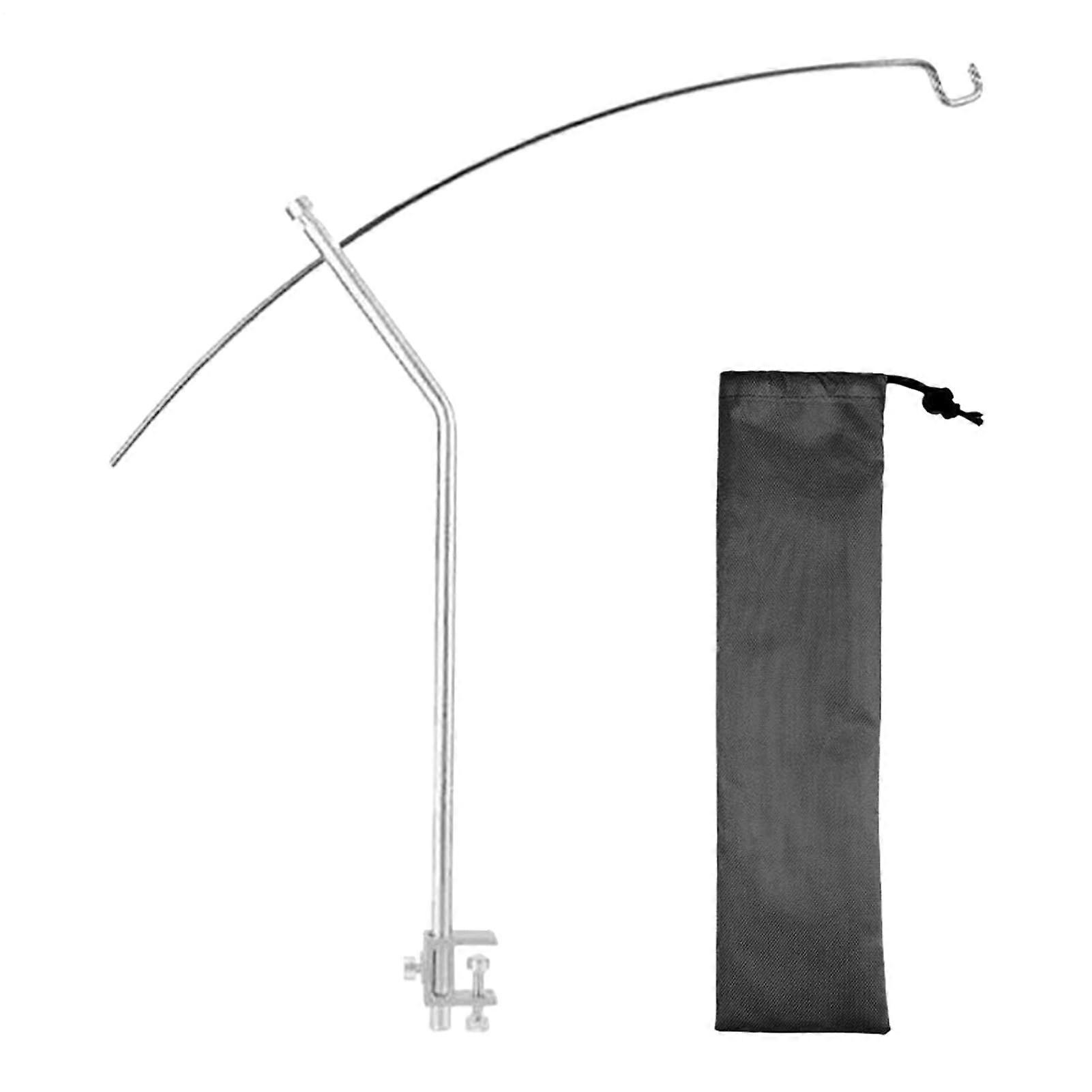 Camping Lantern Stand, Portable Aluminum Alloy Light Rack with Hook for Campers