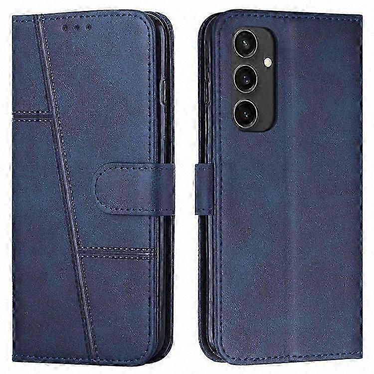 Leather Phone Case with Card Holder Slots and Wrist Strap for Galaxy S24 FE-Compatible Models