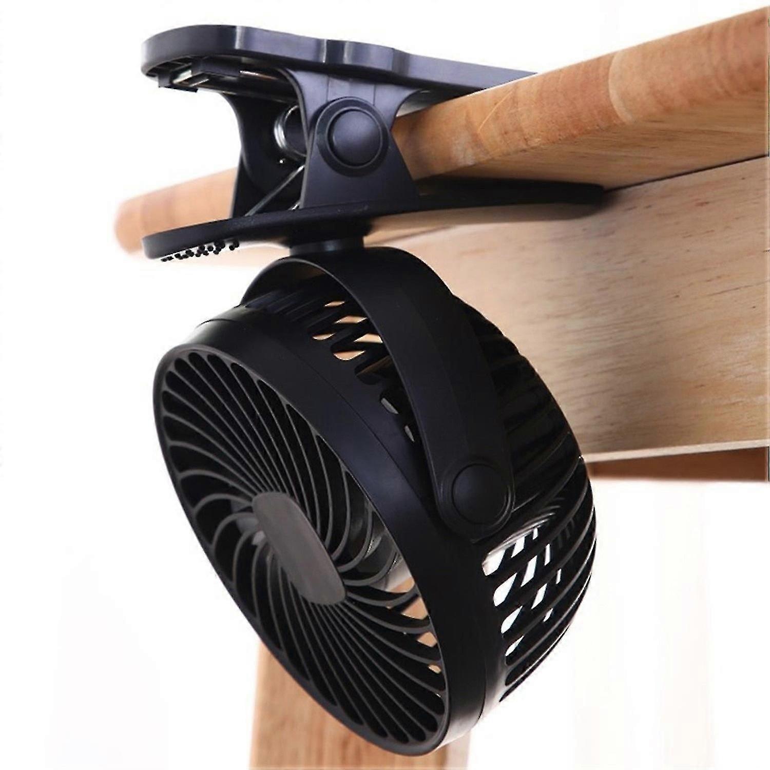 Ventilador de clipe Ventilador pequeno de 6 polegadas 3 velocidades com poderoso ventilador de clipe silencioso USB mini - Bom