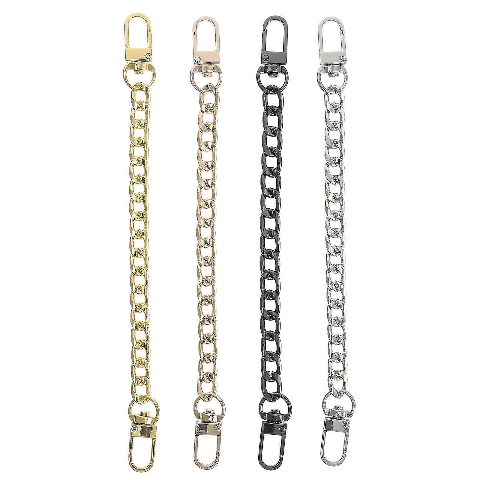 4pcs Replacement Straps for Bags Simple Flat Chains Premium Bag Decorations