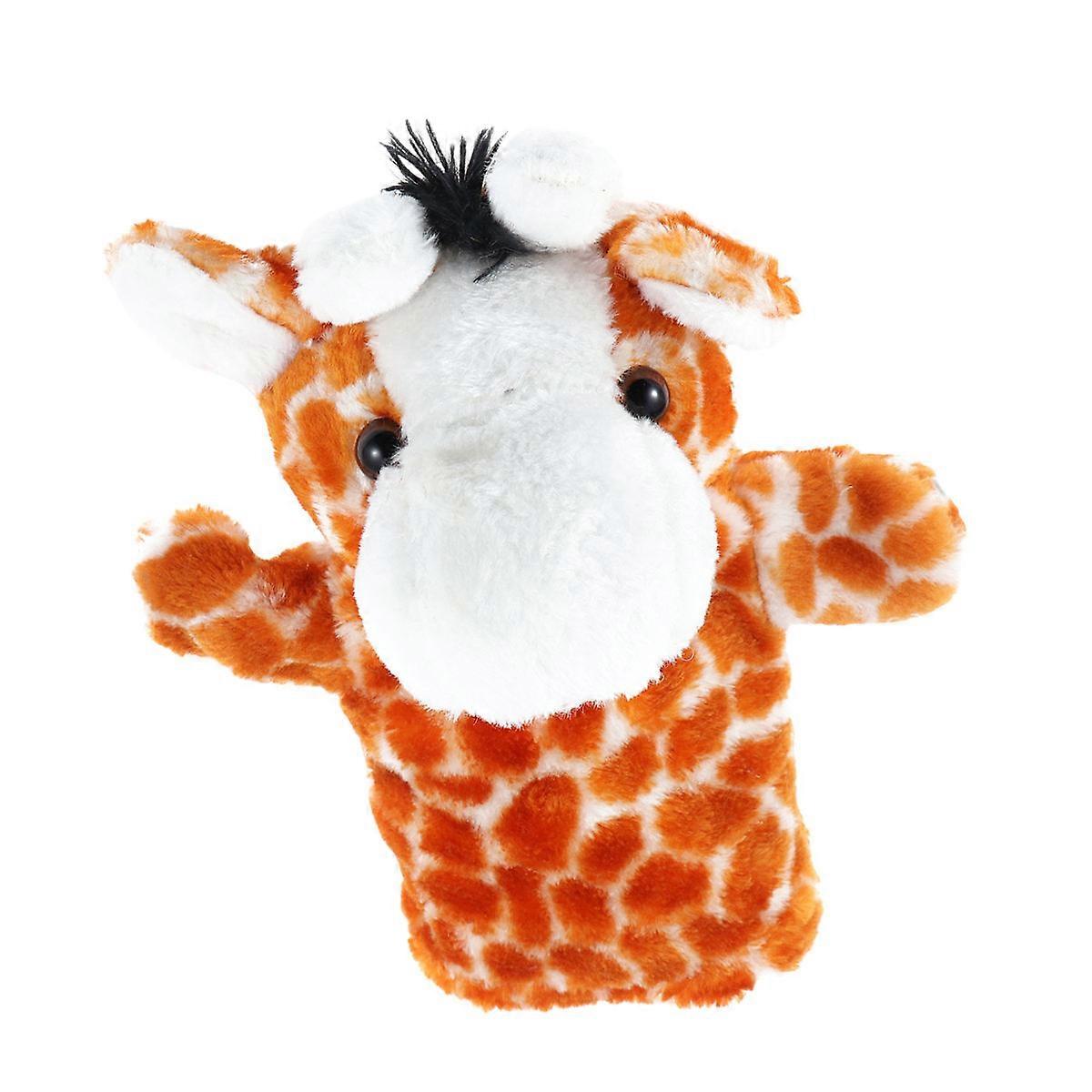 Hand Puppet Giraffe Design For Children In 1 Set Supporting Interactive Story Telling