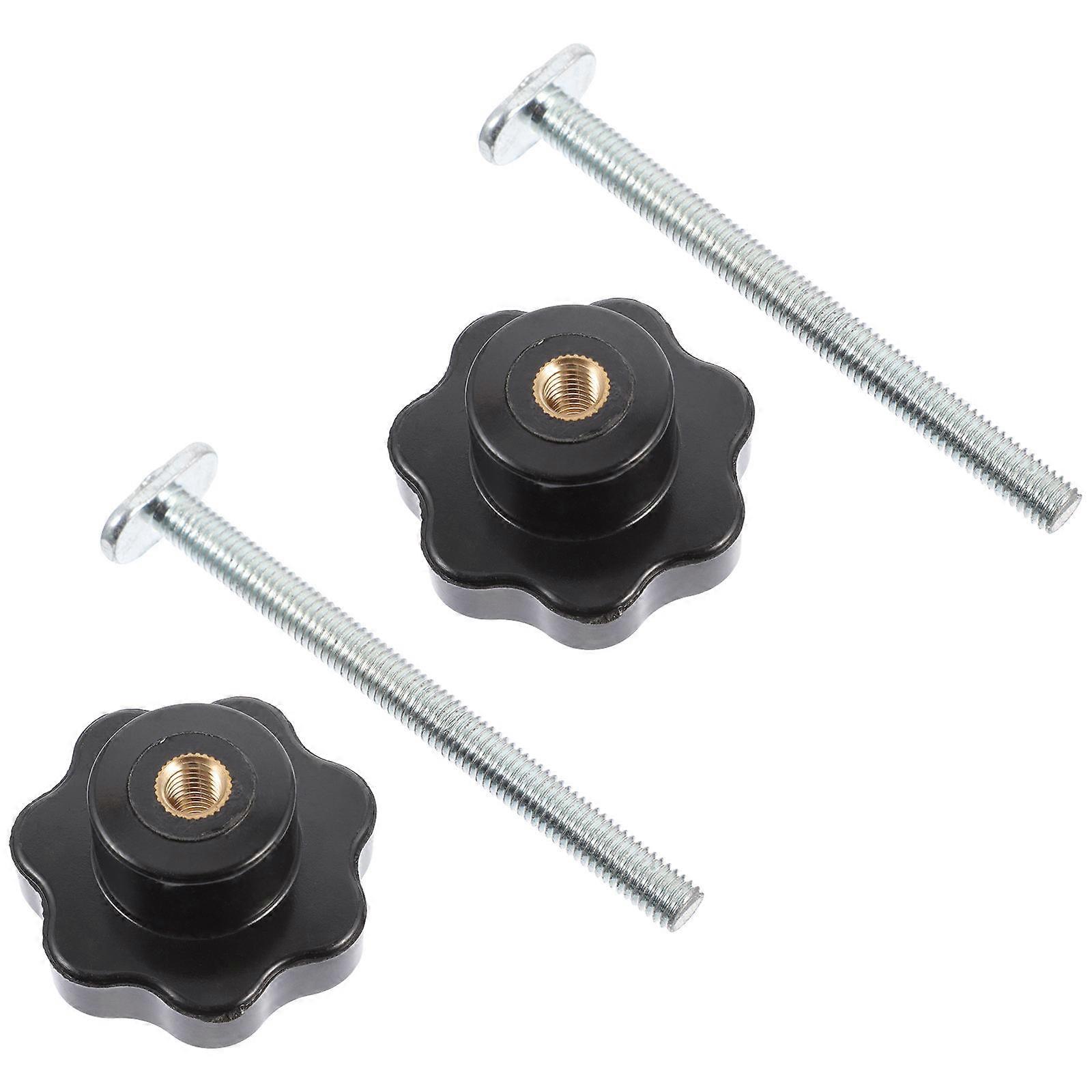 T Track Clamp Set Clamping Tool Suitable For Woodworking And Metalworking 2 Sets Black