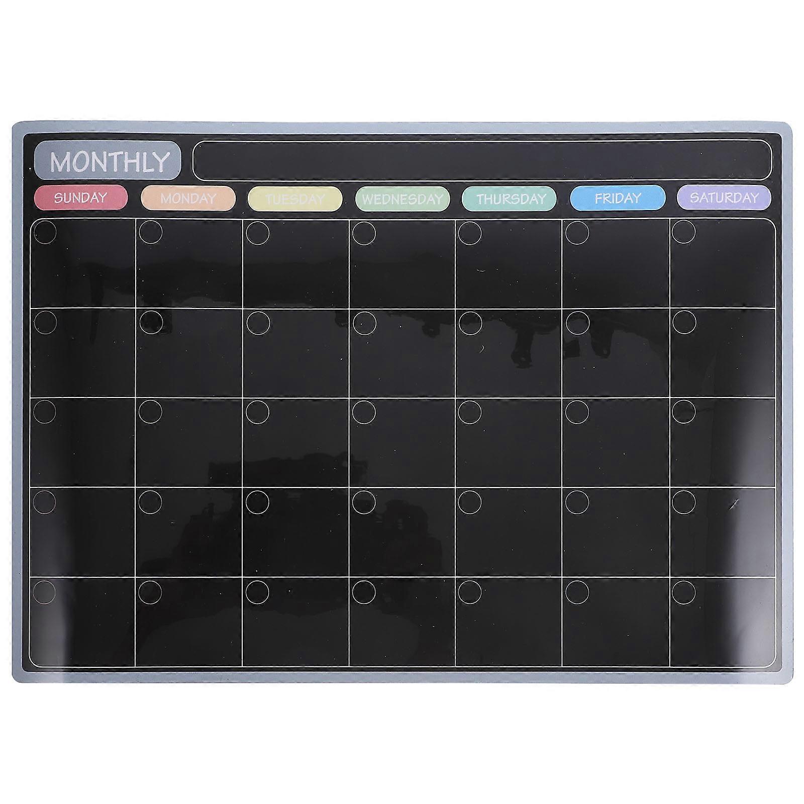 Magnetic Dry Erase Monthly Planner Board Calendar for Refrigerator – Reusable Whiteboard for Daily Home and Office Organization