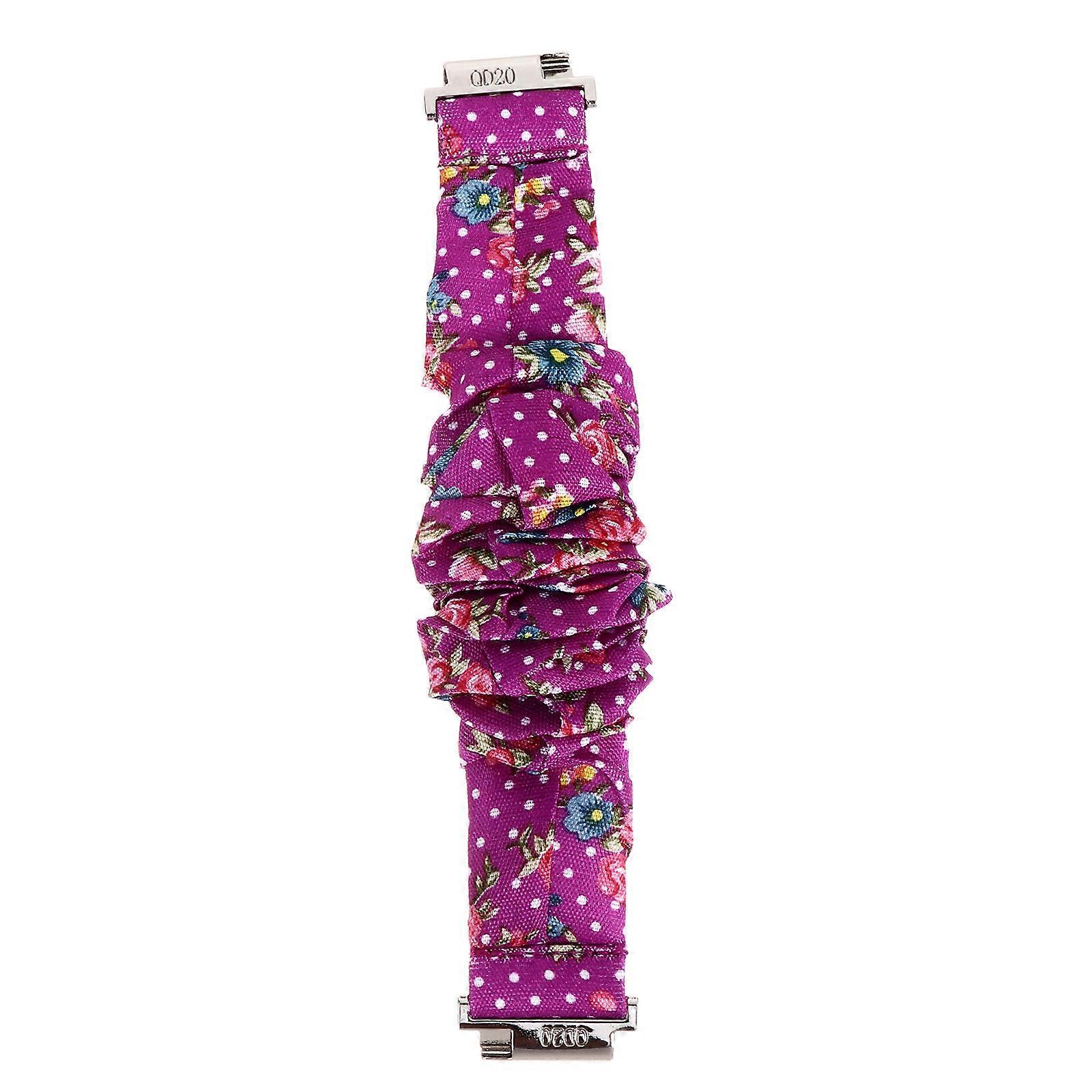 Stretchy Printed Watch Band Replacement Strap Comfortable Elastic Wristband for Unisex with Unique Pattern Design for Daily Wear and Multiple