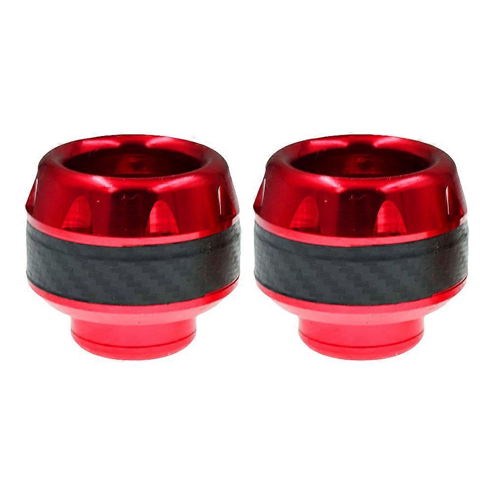 Moped Front Fork Protectors Bicycle Enthusiasts Collision Protection Cup Red 1 Pair