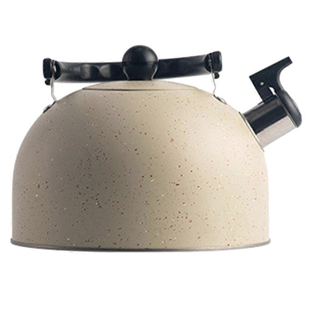 Round Whistling Kettle Stainless Steel For Restaurant Use With Boiling Water Function 1Pack