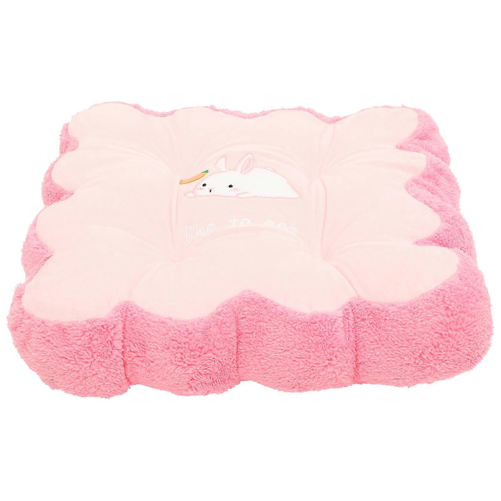 Comfortable Cartoon Design Chair Cushion For Home Use With Pink Color And Wave Edge Design For Tailbone Pain Relief 1Pack