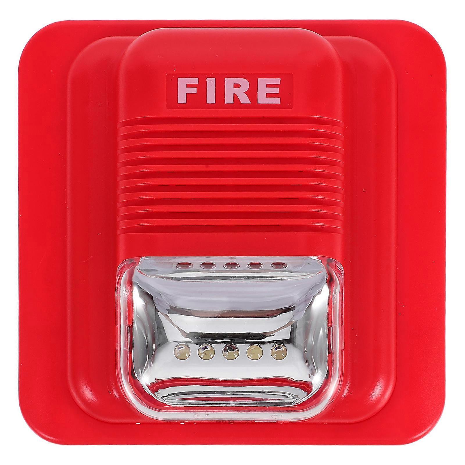 Compact Design Siren Sound Alert And Strobe Light For Office Use And Fire Emergencies 1Set