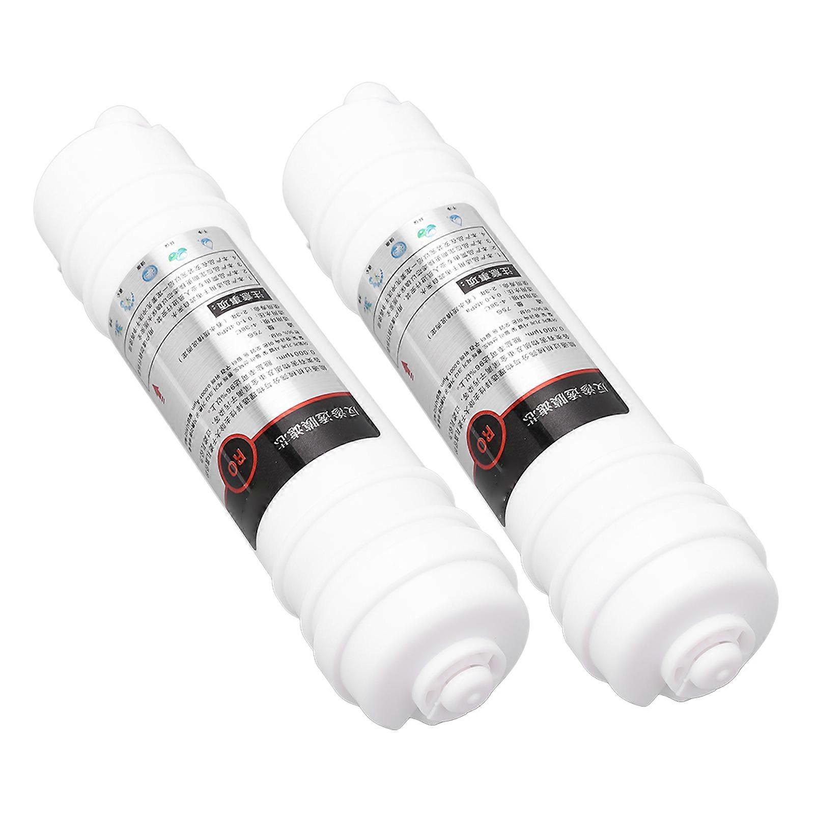 2Pcs Water Purifier Filter Element Replacement RO Membrane Korean Style Quick Connect 10in 75g 