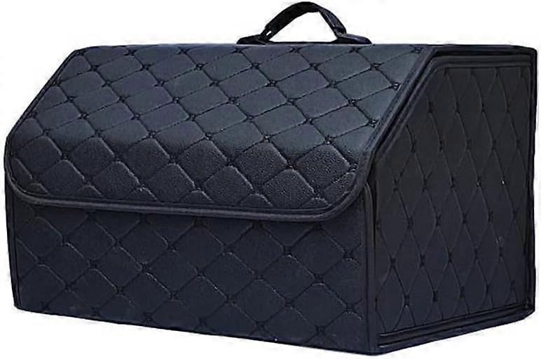 Car Boot Organiser for BMW X1 X2 X3 X4 X5 X6 X7, Large Foldable Trunk Organiser Black Style