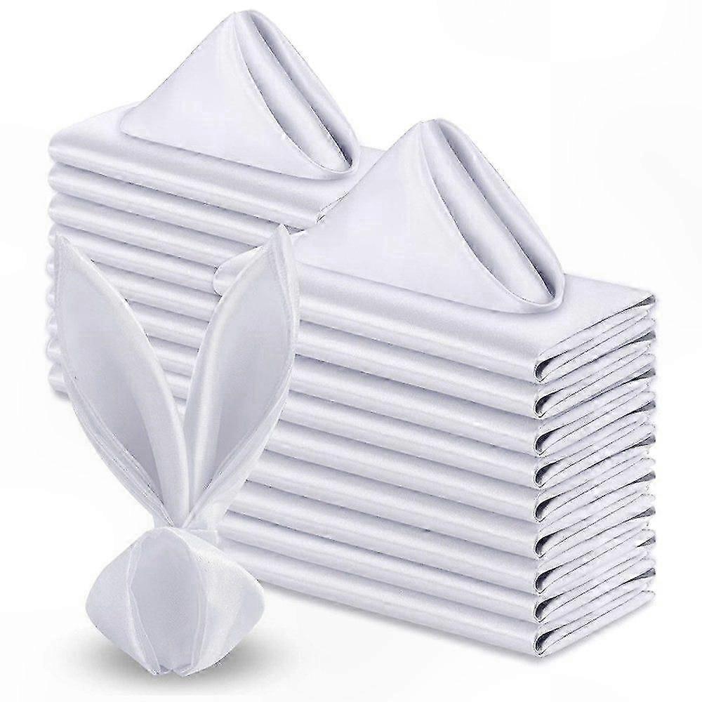 Luxurious Silk Napkins for Elegant Dining Decor Classic Style Soft Smooth Square Cloths for Table Settings