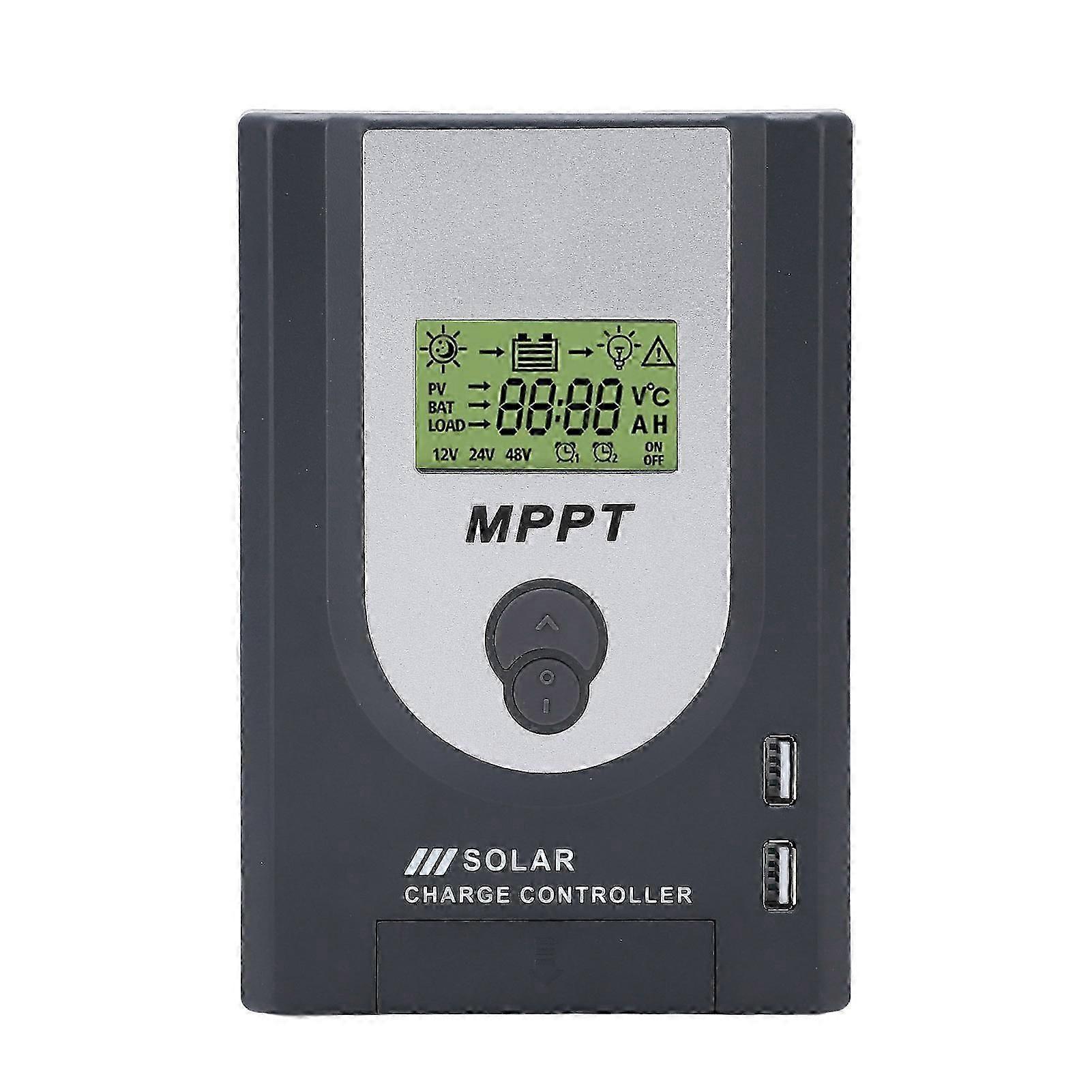 12V 24V MPPT Solar Charger Controller 10A Adjustable Parameter With Dual USB Port Solar Pa