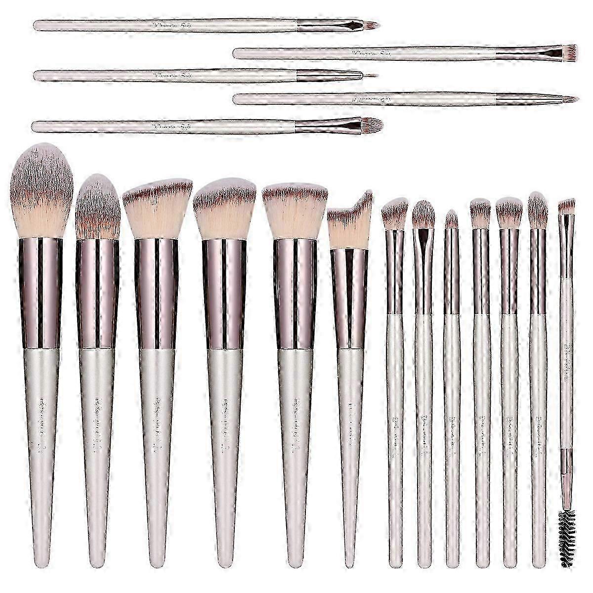 2025 18 Pcs Makeup Brush Set with Foundation and Blending Brushes