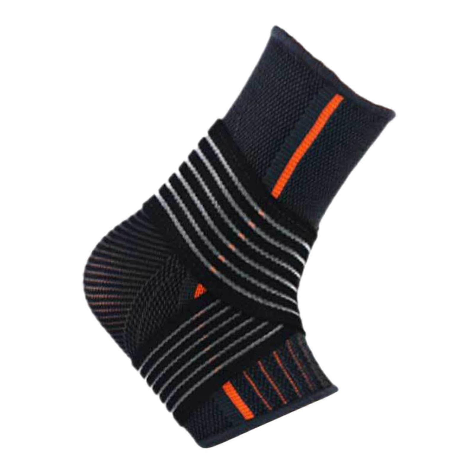 Ankle Brace for Sports - Breathable Adjustable Elastic Compression Sleeve for Volleyball and Basketball - Men's Support
