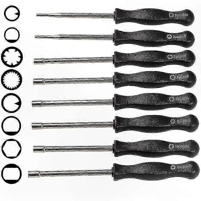 8-Piece Carburetor Adjustment Tool Kit for 2-Cycle Engines, Small Engine Screwdriver Set for Carb Tune-Up