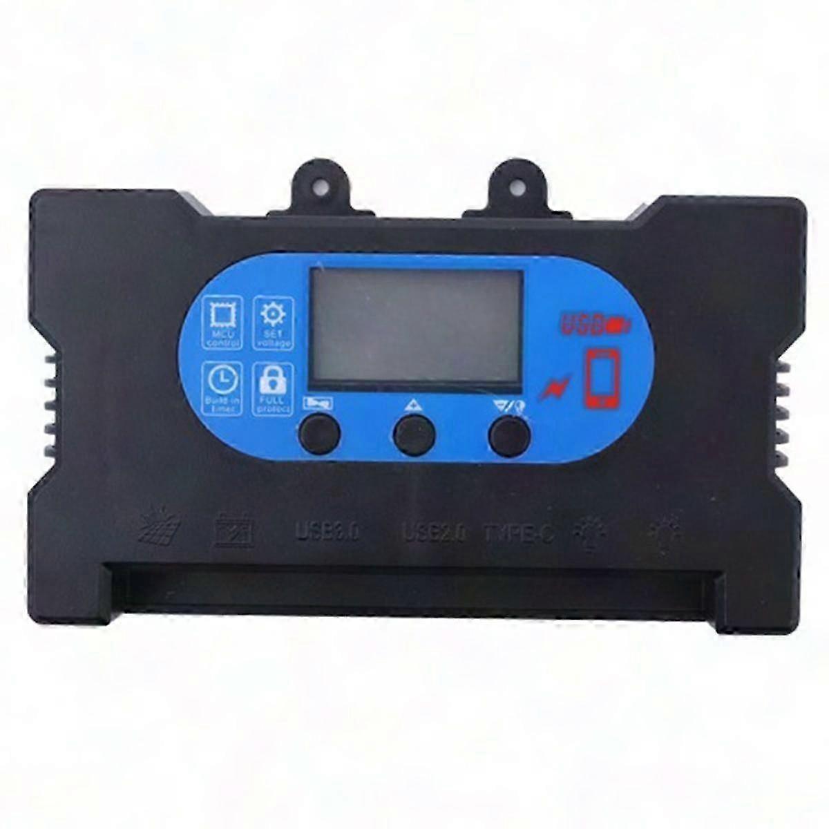 50A Solar Charge Controller for Lead Acid & Lithium Battery with Dual USB Fast Charging