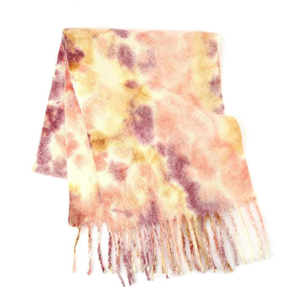 Thick Plaid Scarf, Soft Warm Cashmere Wool Blanket