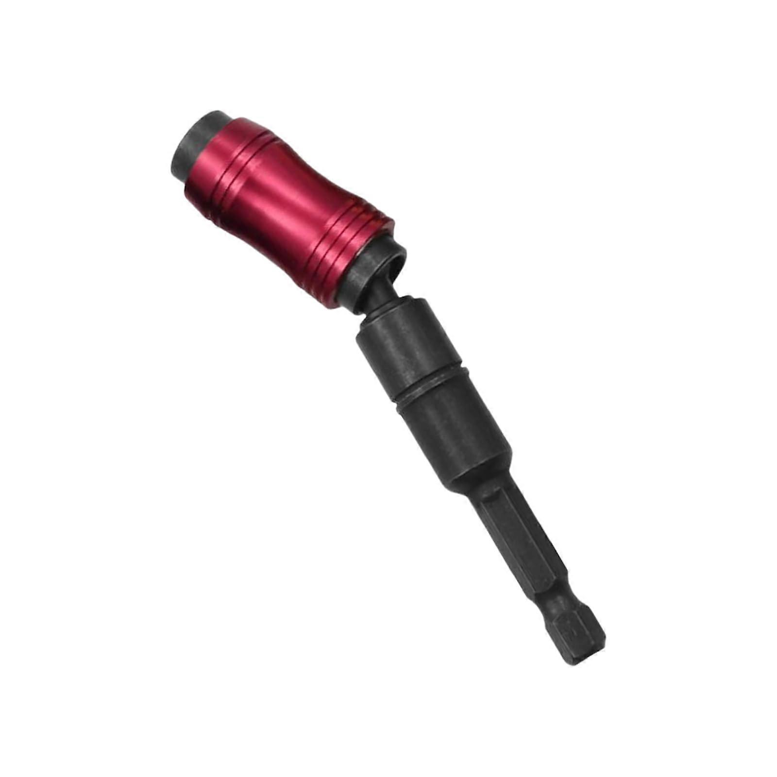 Drill Bit Holder Rod 1/4inch Hexadecimal Shank Quickly Release For Enthusiasts Professional Woodworkers black red