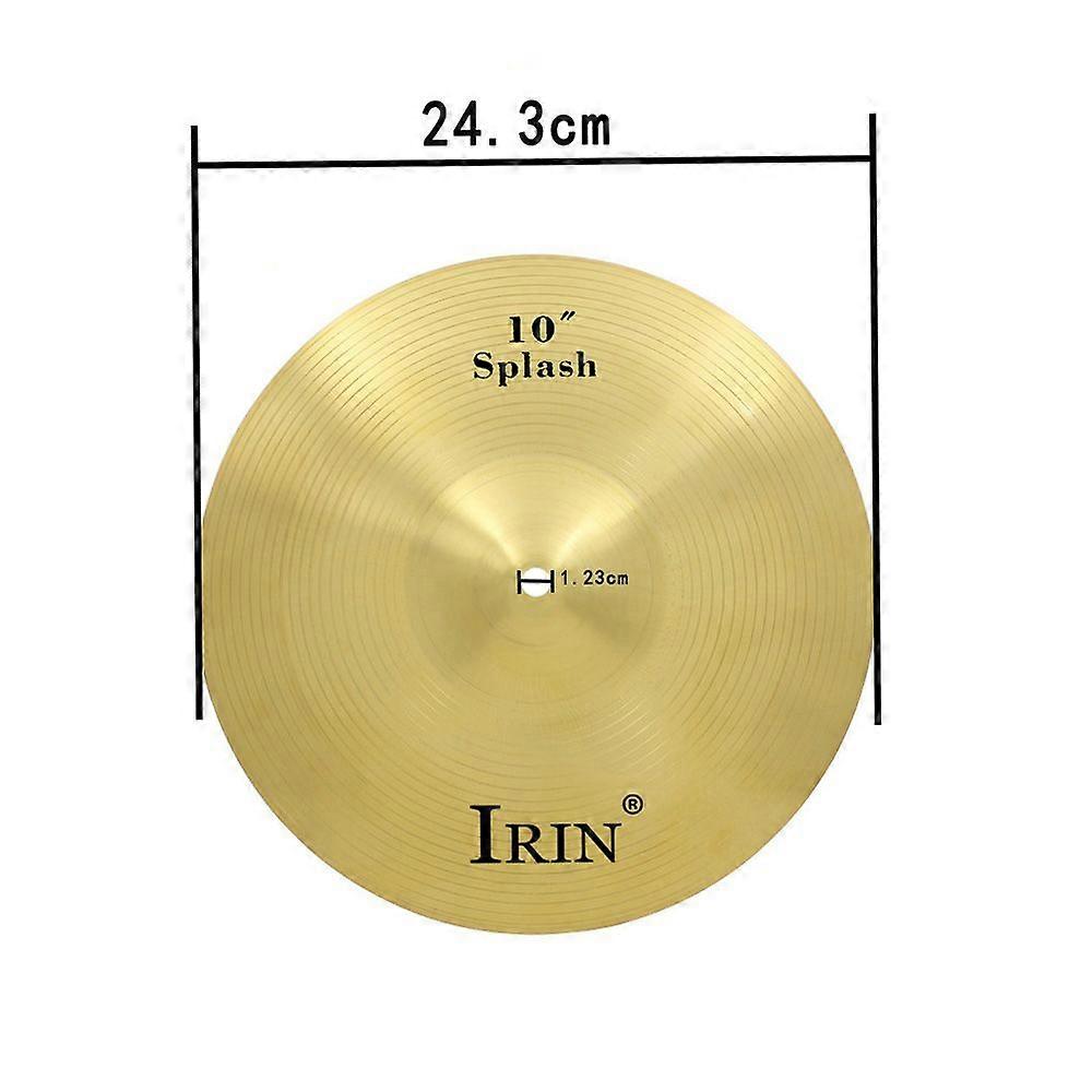 10" Brass Alloy Crash Ride Hi-Hat Cymbal for Drum Set