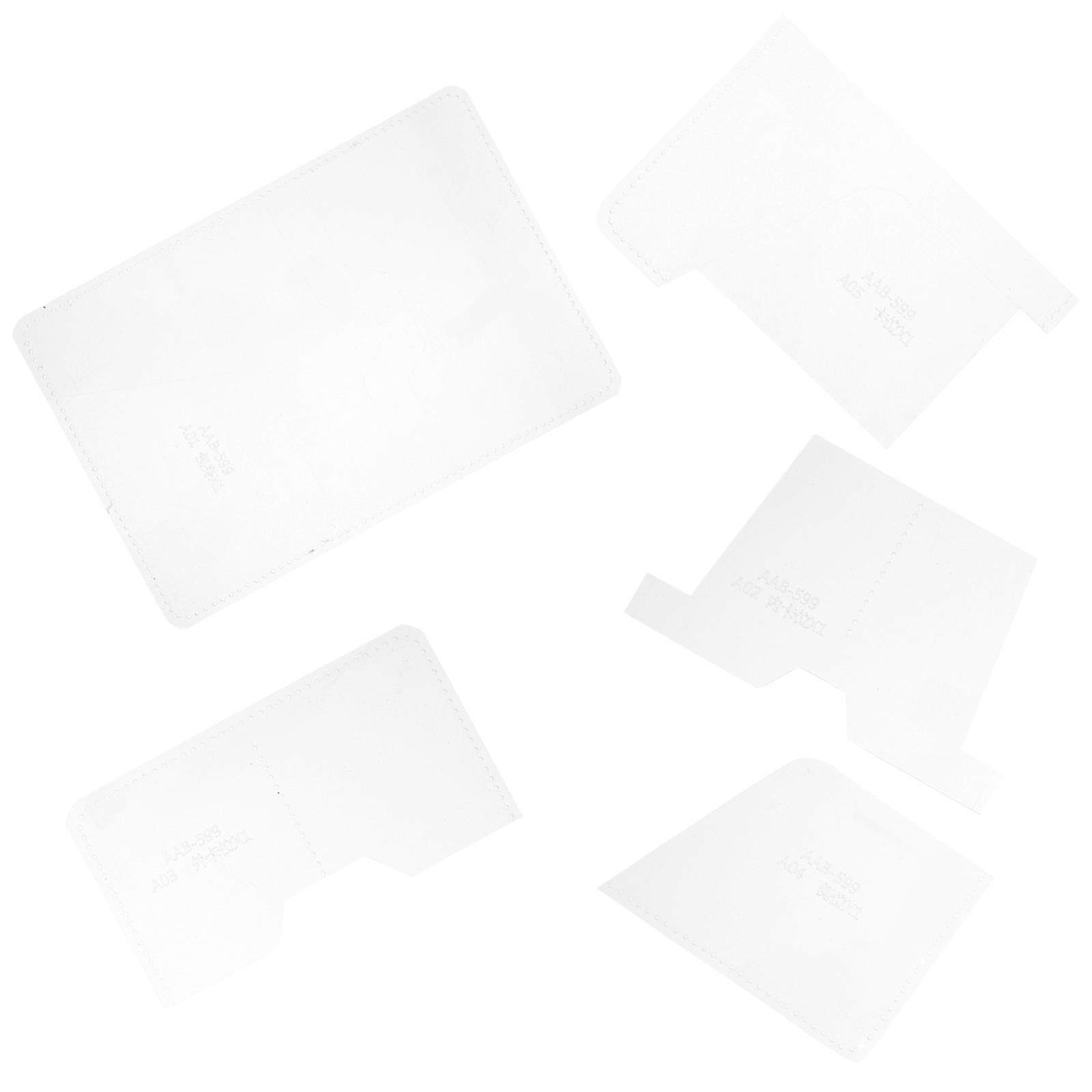 1 Set DIY Card Holder Stencil Templates with Pattern Designs for Passport & Card Crafting – Ideal for Beginners and Professionals