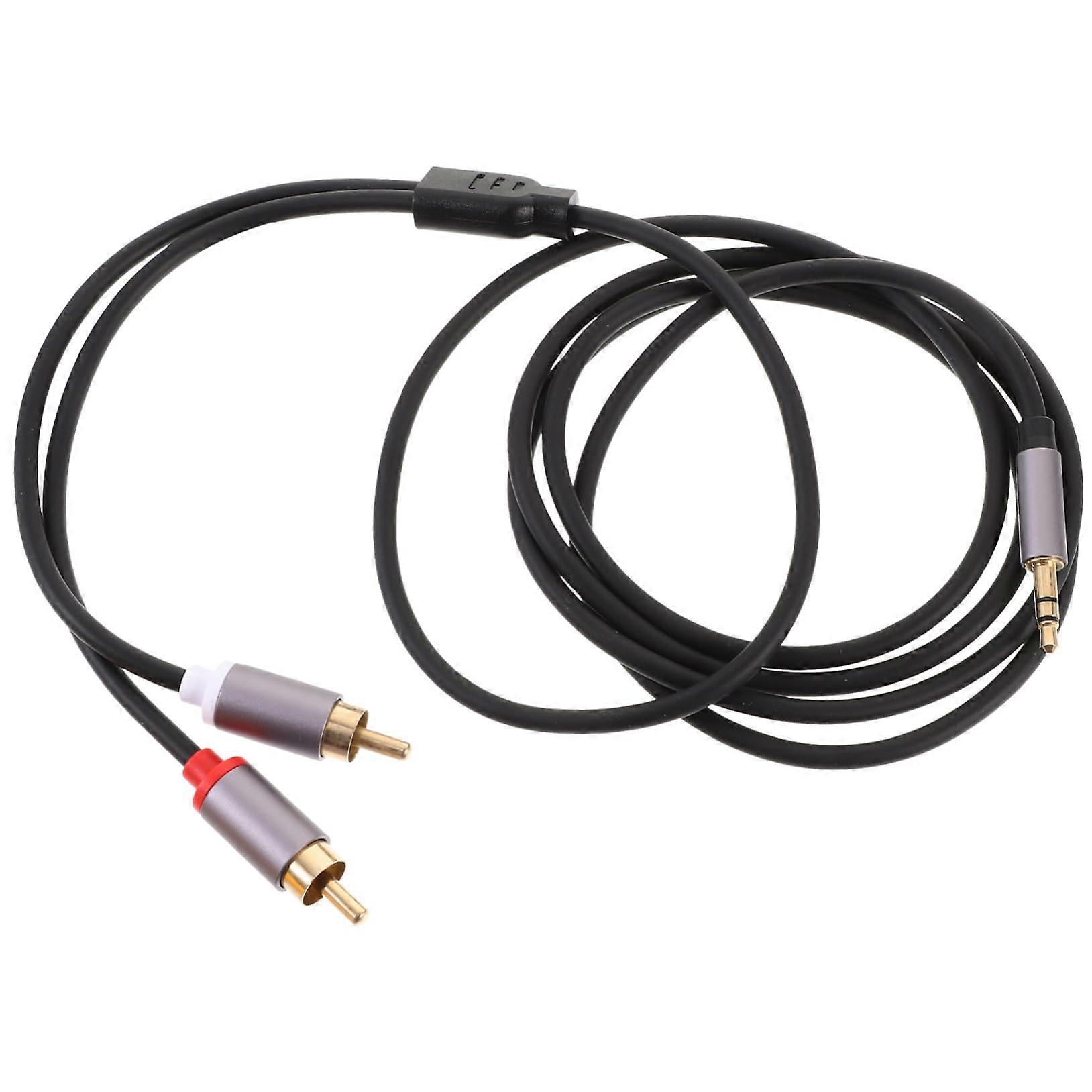 Audio Cable to Dual Stereo Splitter Connects Two Audio Devices Convenient for Easy Setup Sleek Design for Speakers and Headphones