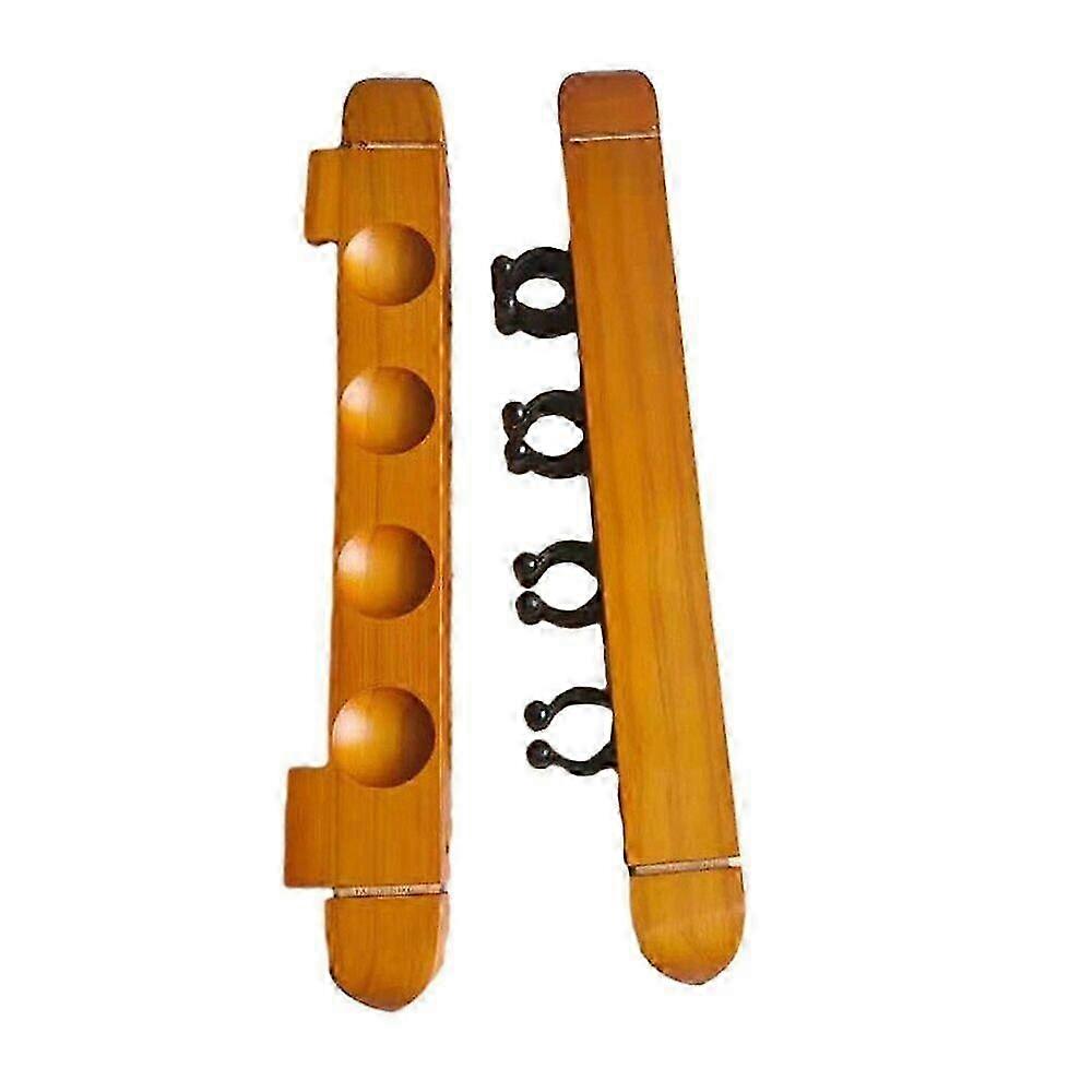 Store Your Pool Cues in Style with this 4 Slot Wooden Wall Mount Bi...