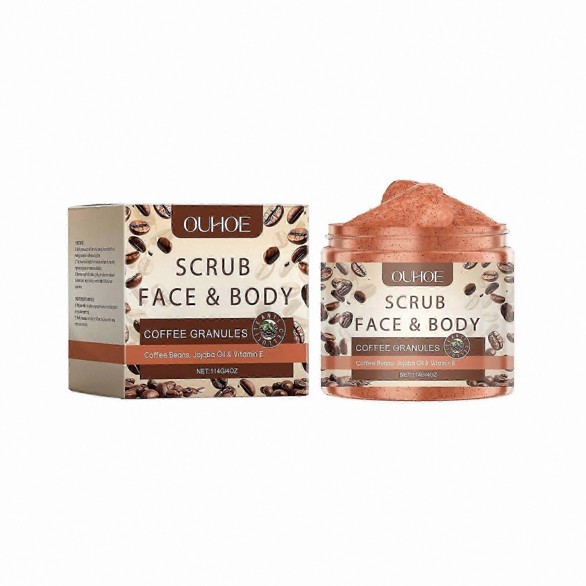 Exfoliating Face & Body Scrub 114g, Refreshing Skin Care for Men & Women, Gentle Spa-Quality Cleansing Treatment