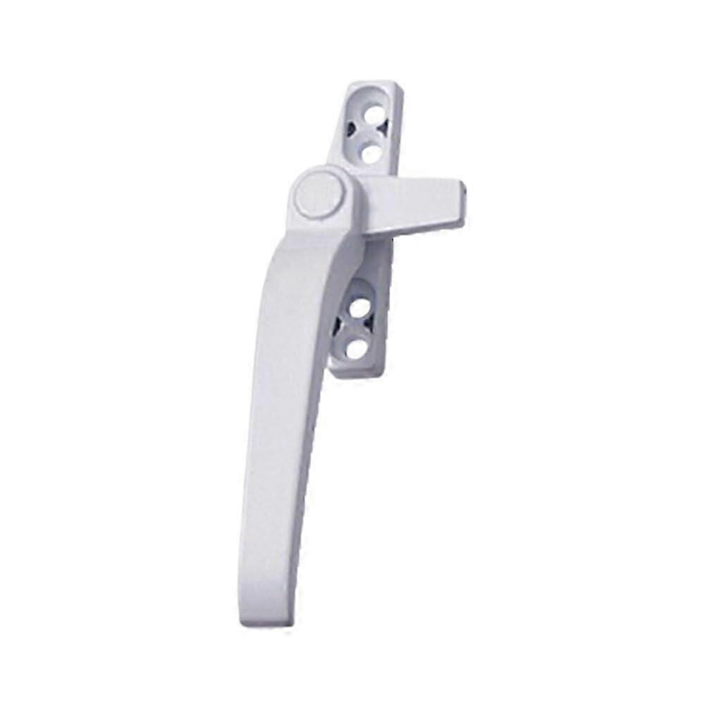Window Handle 2 Pieces Left Right Aluminium Alloy Lever Casement Window (1 Left 1 Right White)