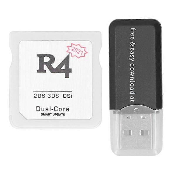 Game Controller Dual Core For R4 Card Replacement for Memory Card with Card Reader Silver
