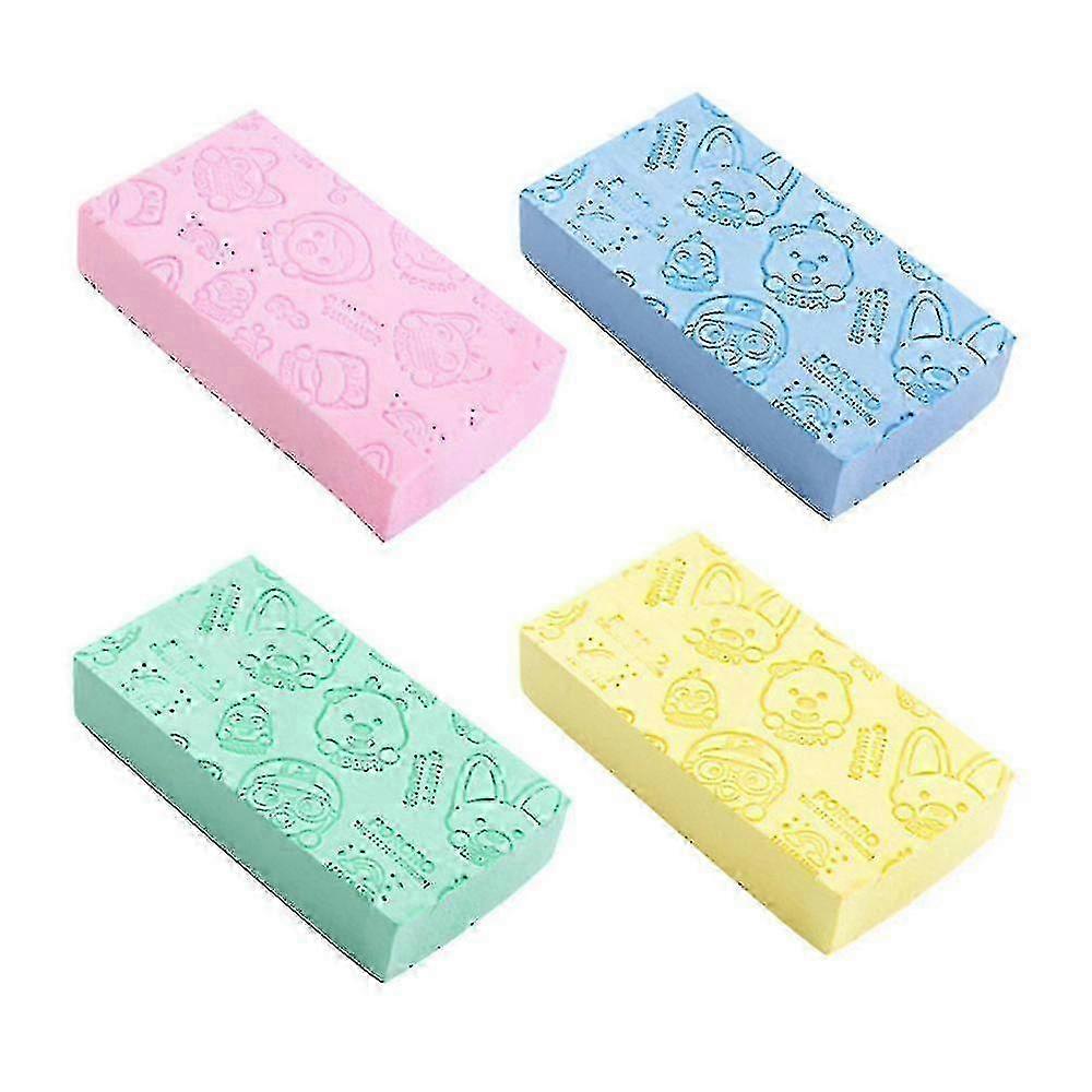 4 Pieces Bathing Sponge Shower Sponge Exfoliating Bathing Sponge -Z