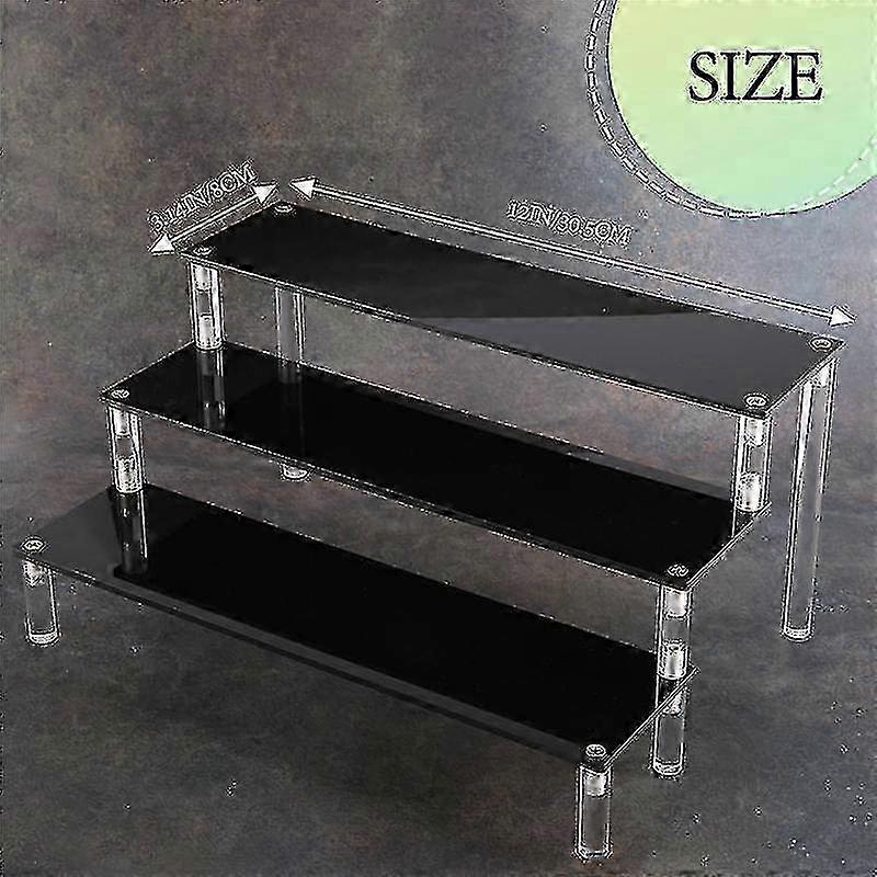 3 Tier Acrylic Cupcake Display Stand, Collection Organizer Shelf, D...