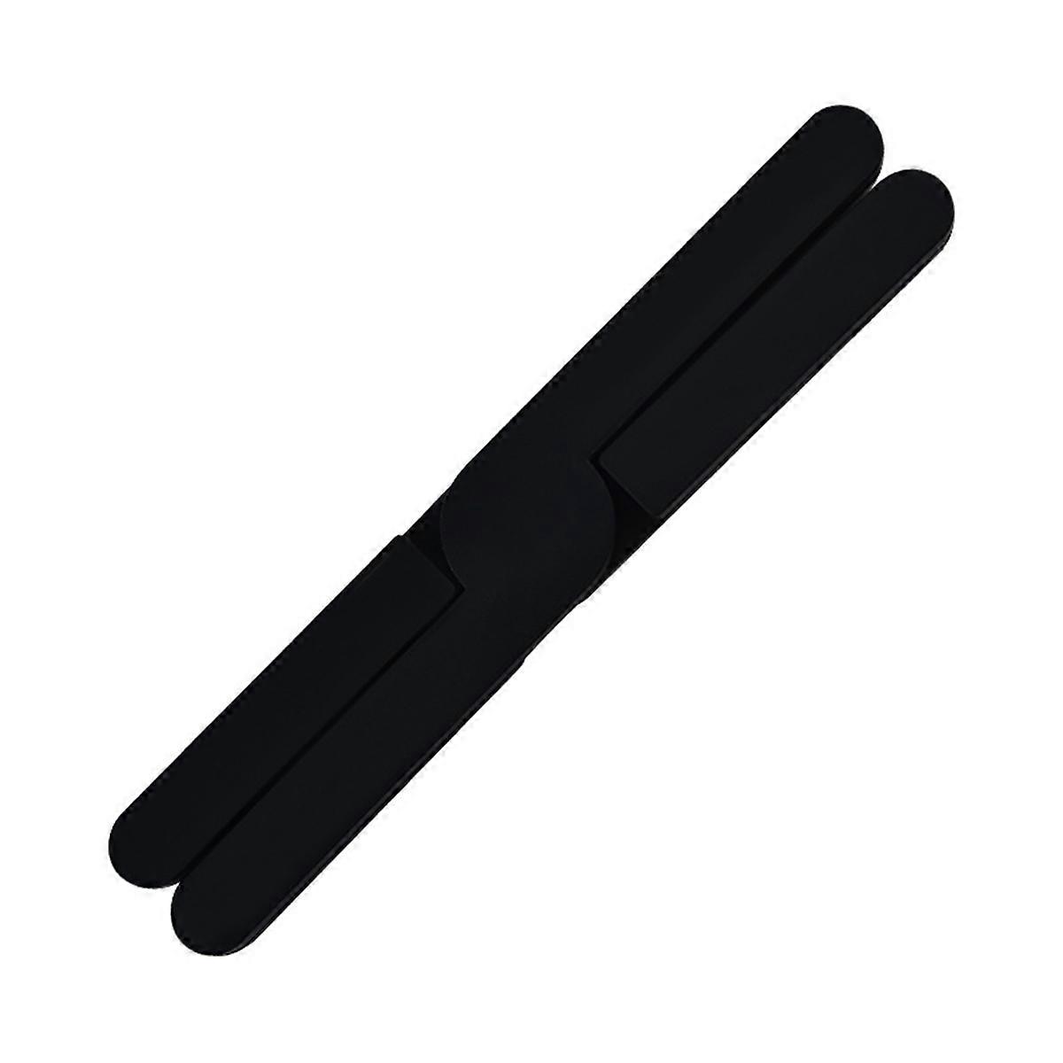 Foldable Dining Table Mat - Non-Slip, Heatproof Pot Holder, Dish Plate Coaster & Kitchen Tool, Portable Table Pad Black
