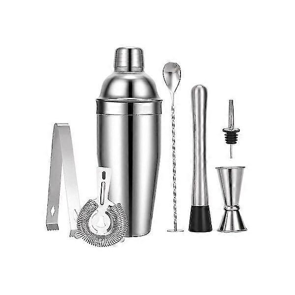 Cocktail mixer, 750ml set, rust and leak proof, silver color