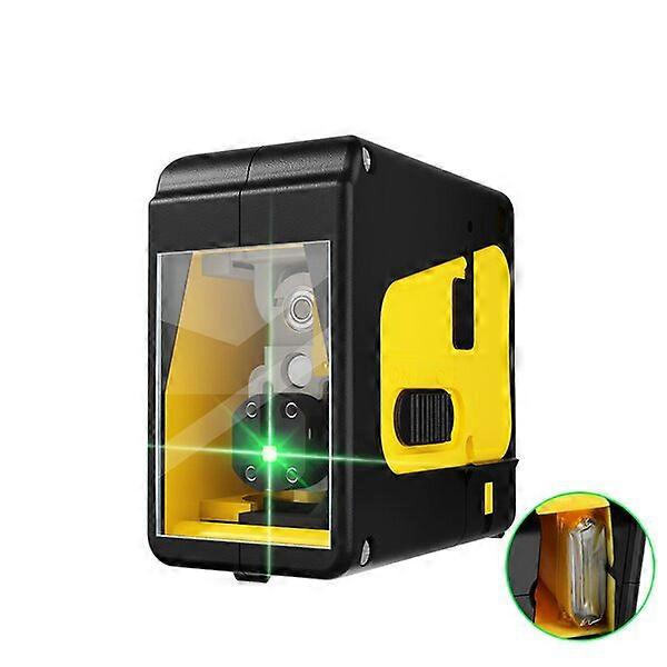 Laser level, green, one-key line selection and self-leveling, visible up to 50 feet