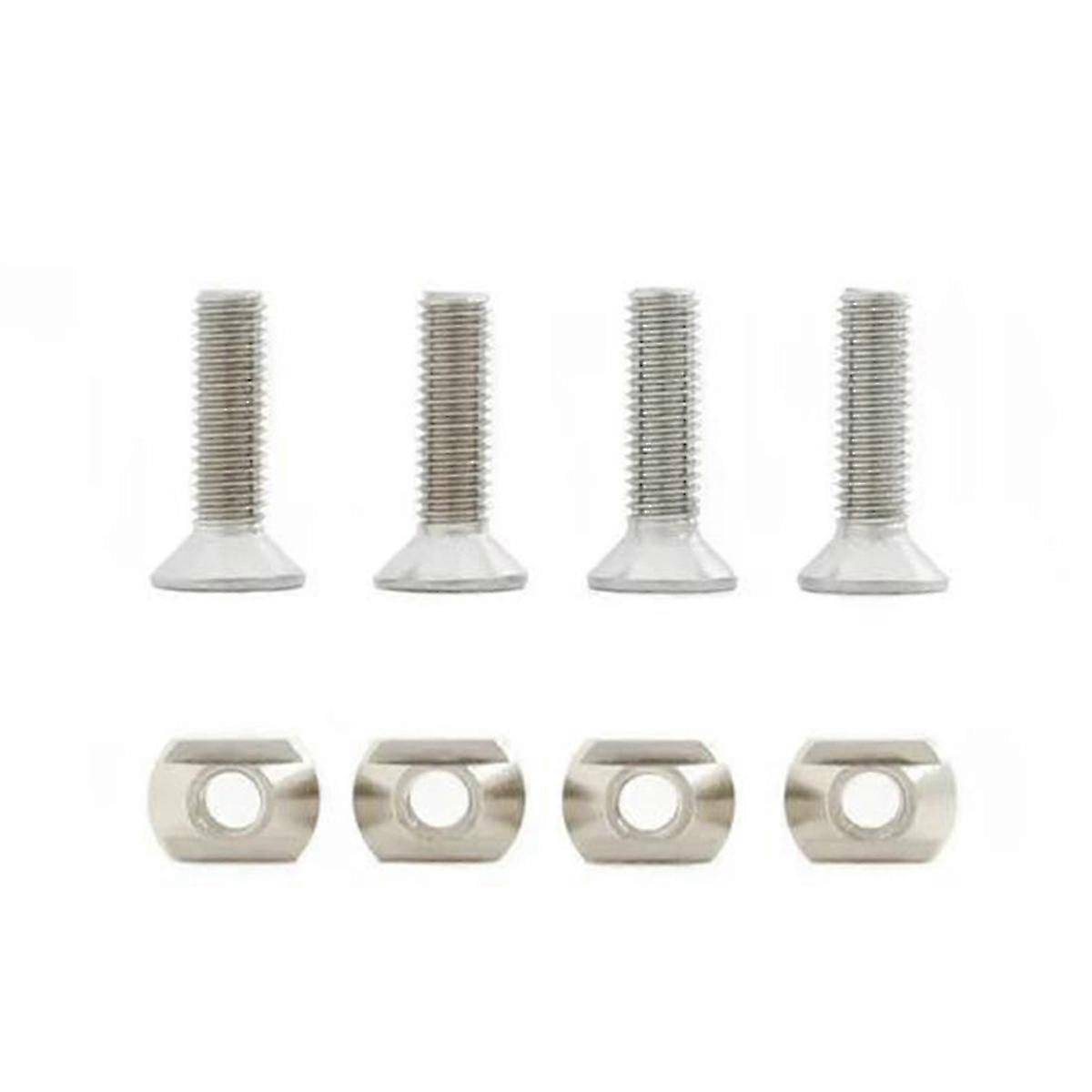 Brass Hydrofoil Track Nuts M8 Size 4Pcs Set for Surfing Foil Board Mounting Accessories