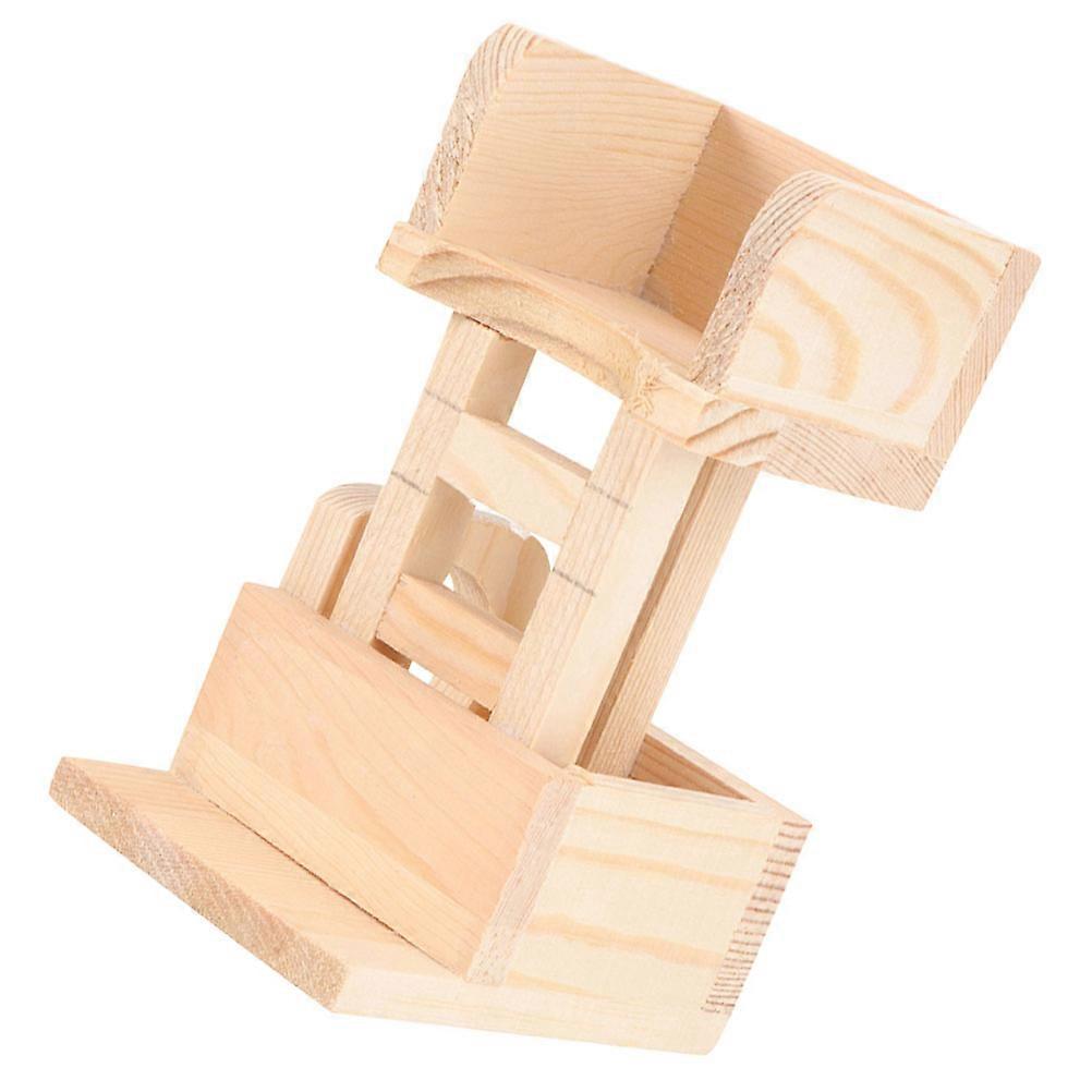 Multi Wood Pet House with Climbing Ladder for Small Animals like Hamsters and Ferrets 1 Piece