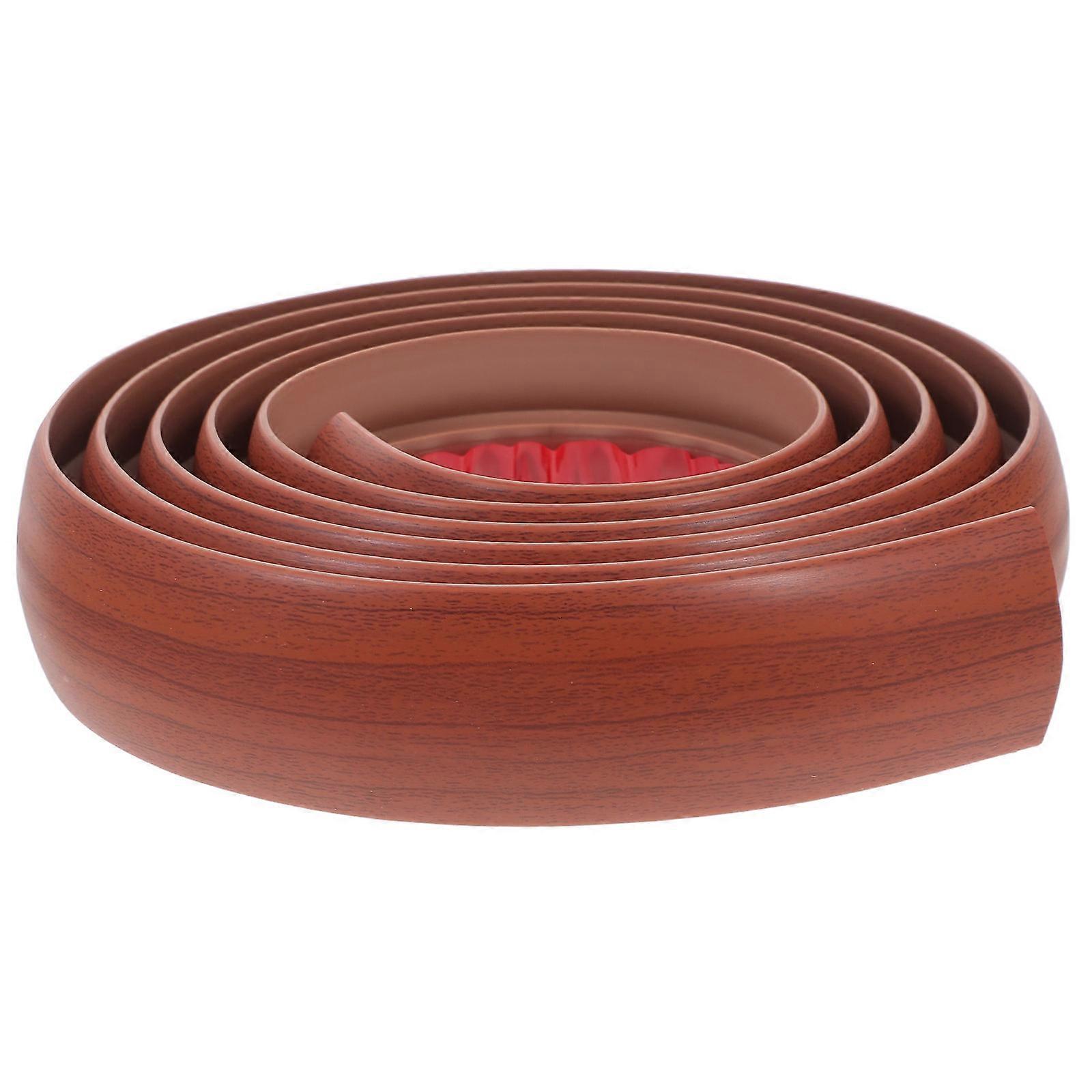 Self Adhesive Pvc Floor Transition Strip Floor Edge Strip Self-Adhesive Floor Strip Small Ramp Edge Strip For Wood To Tile Carpet 2m Brown