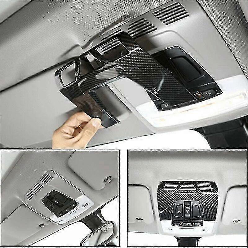 Carbon Fiber Front Reading Light Panel Cover Trim Decoration Cover For- 1/2/3 Series F20 F45 F30 F3