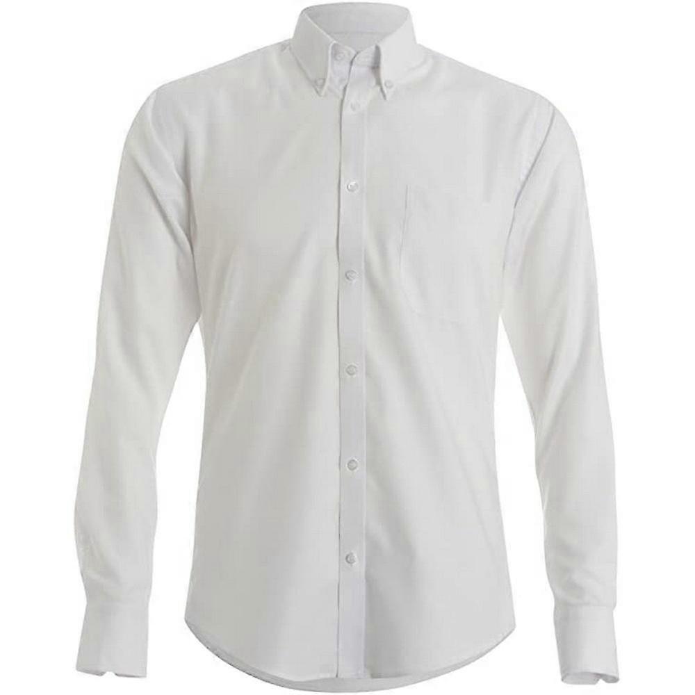 Kustom Kit Herren Oxford Slim Langarmhemd
