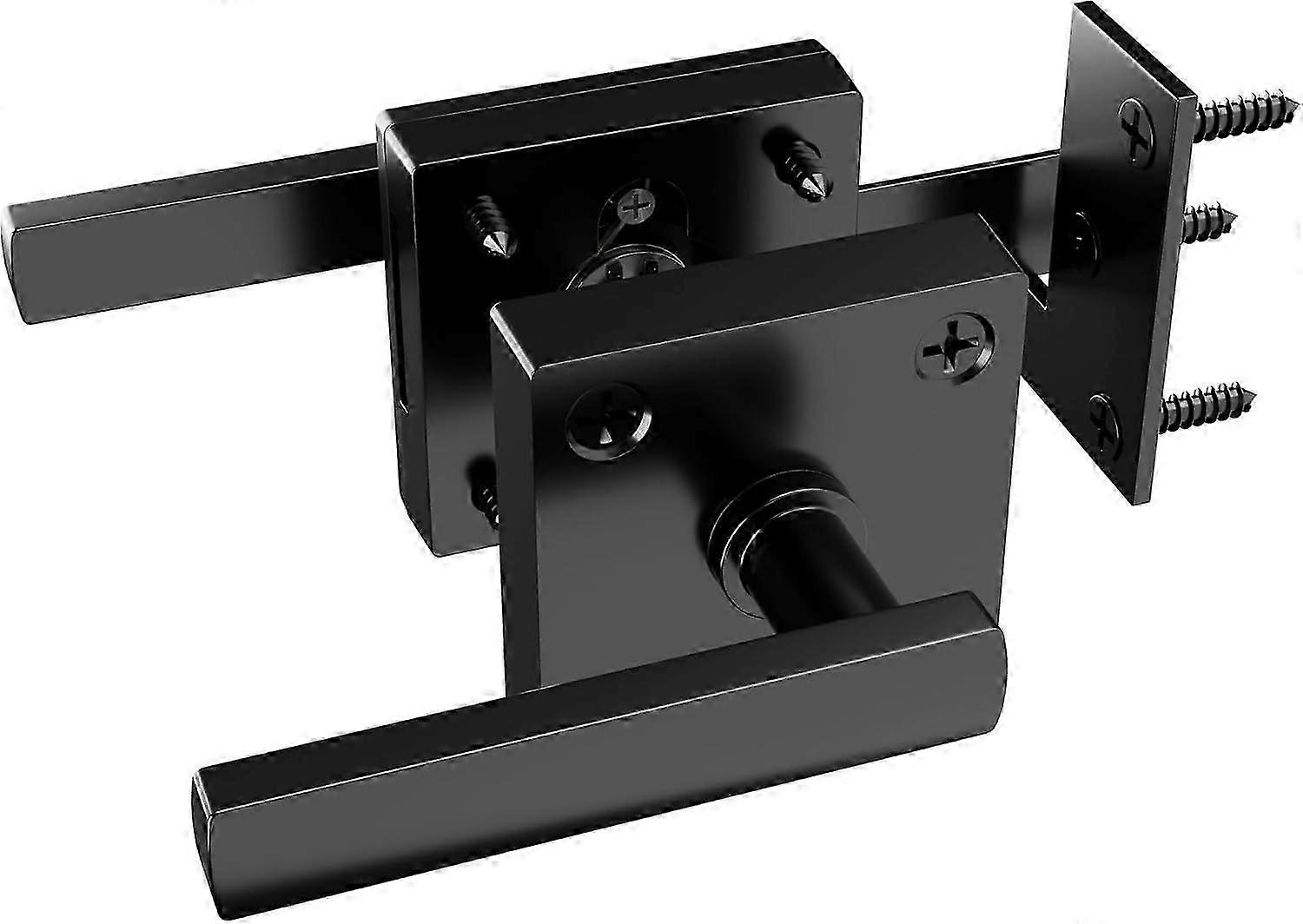 Double Sided Gate Latch for Wooden Fence,Heavy Duty Swinging Door Latch Two Sided Gate Doo
