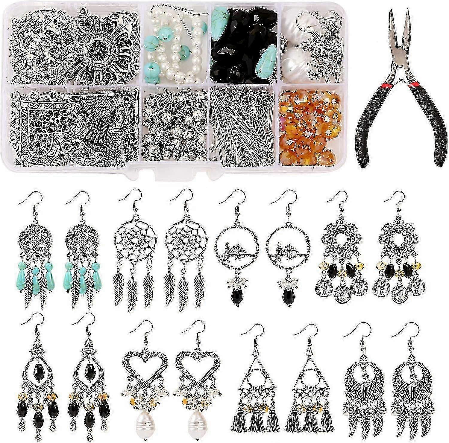 Smykker Making Kit, Smykker Making Kit, Diy Ørering Kit, Smykker Making